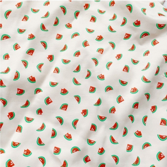 NWT Watermelon Print Lace Up Back Sleeveless Top - Picture 5 of 11